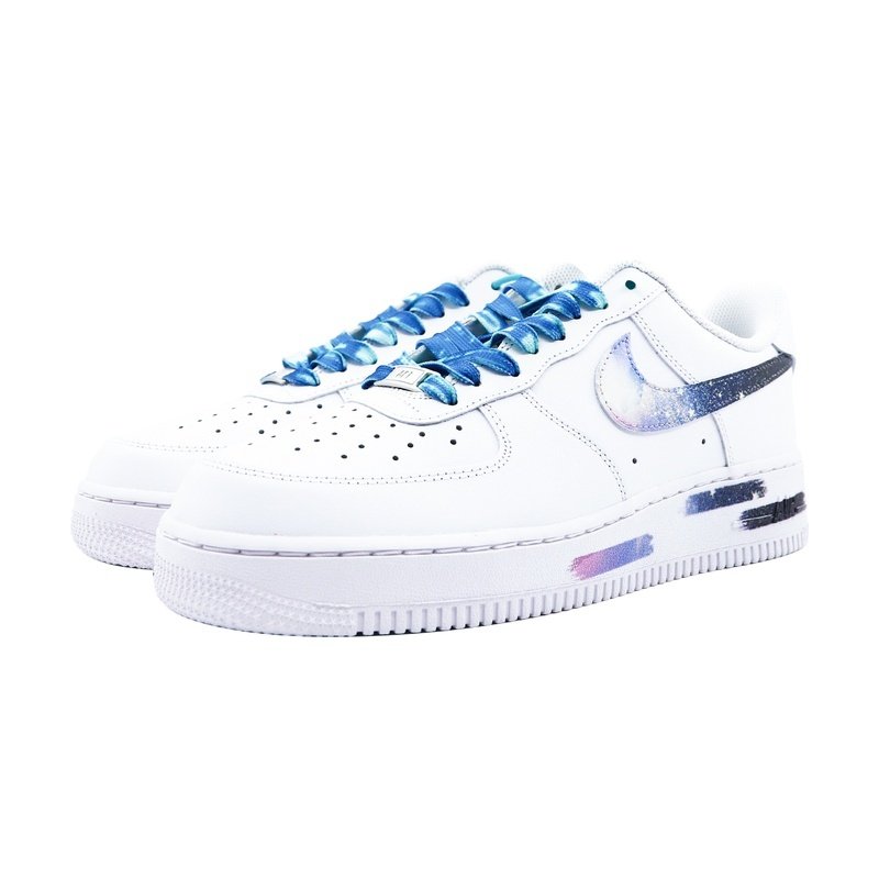 Custom Air Force 1 Shoes White Blue Celestial Ocean - Image 3