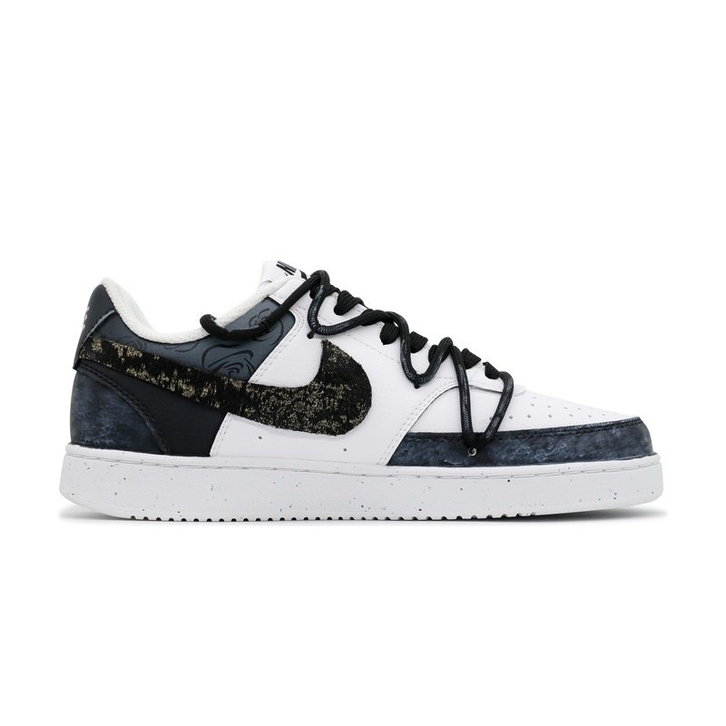 Custom Court Shoes Black Silver Cross Charm - Image 2