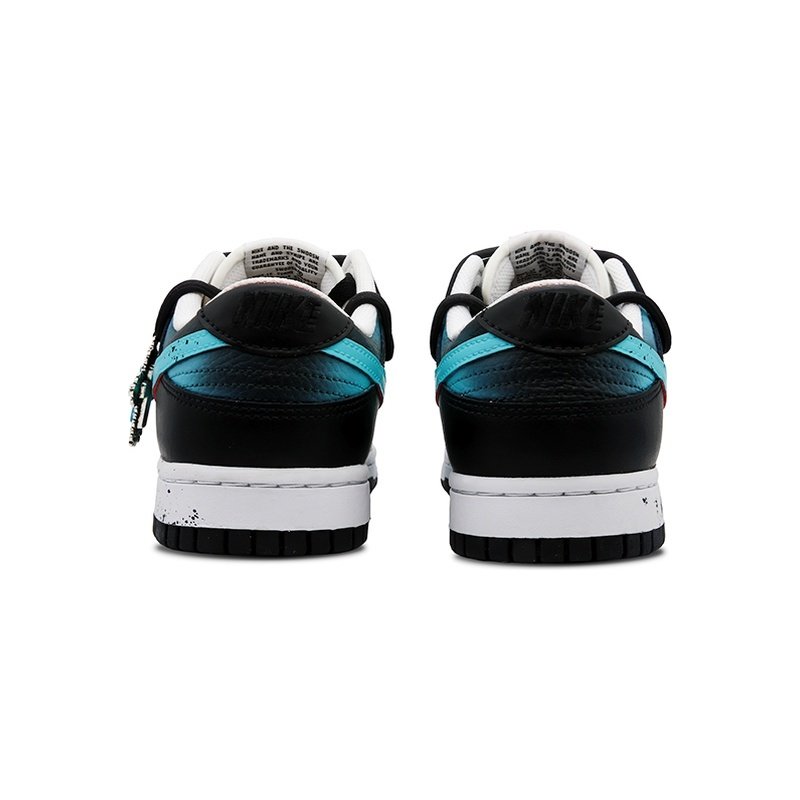 Custom Dunk Shoes Black Cyan Dark Dawn - Image 4
