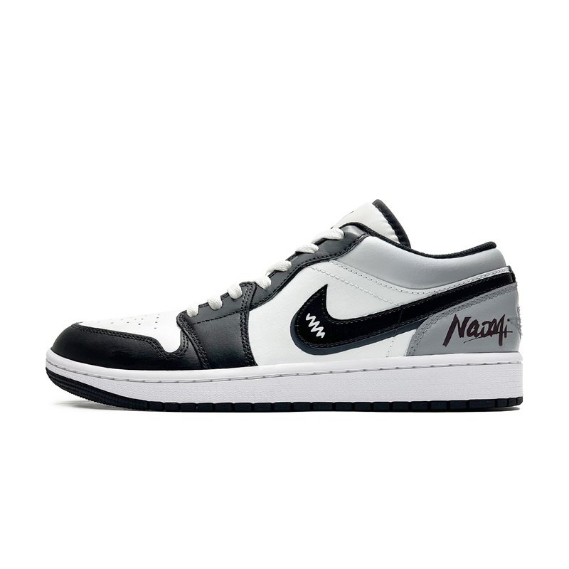 Custom Jordan Shoes Black White Cosmic Exploration