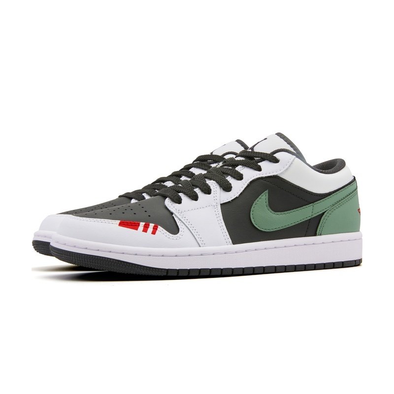 Custom Jordan Shoes White Green Retro Vibe - Image 3